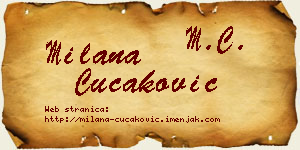 Milana Čučaković vizit kartica
